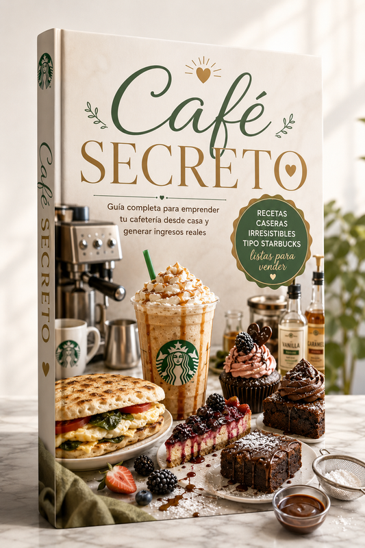 CAFE SECRETO (CURSO CAFETERIA +20 RECETAS TIPO STARBUCKS)